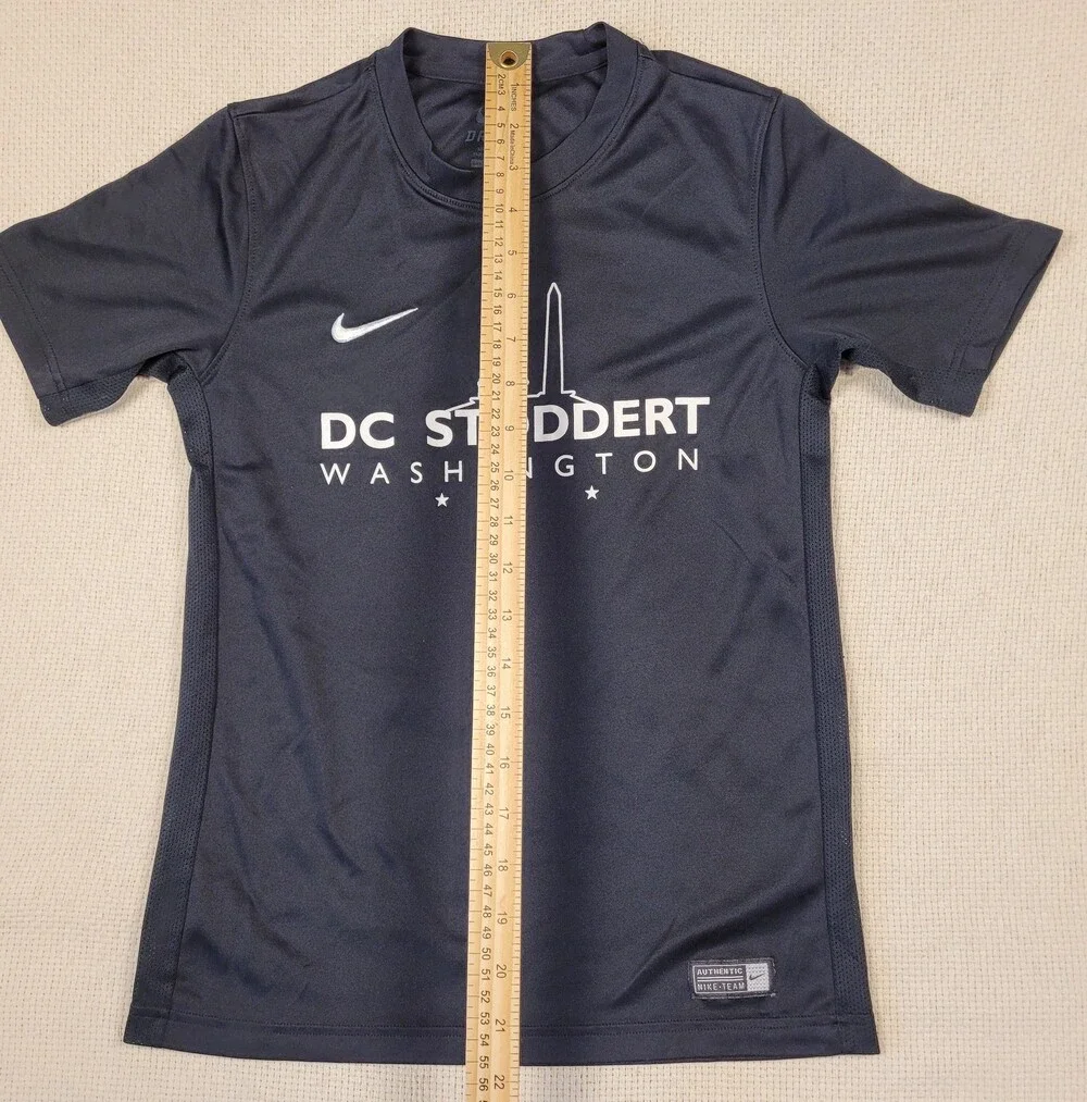 Nike Dri Fit DC Stoddert Washington Shirt Mens Medium Black Soccer Team Training